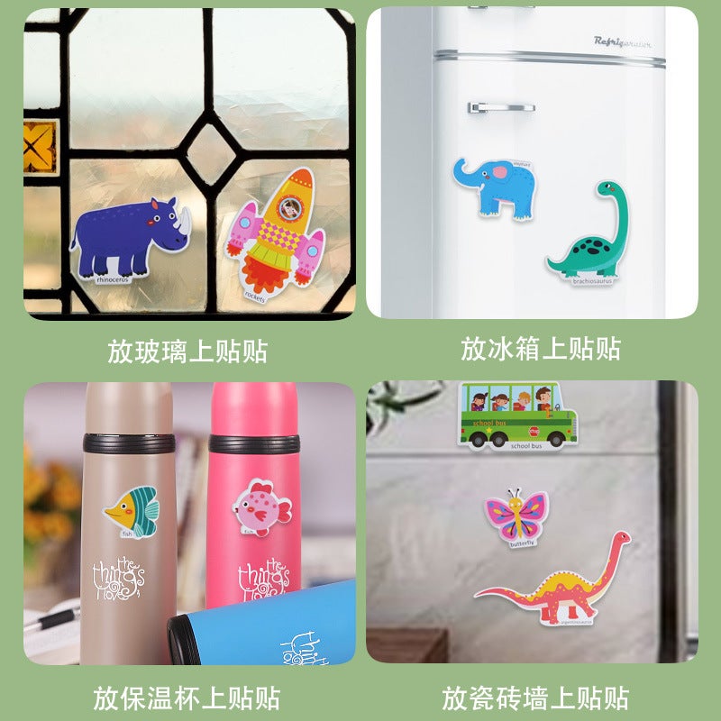 Children'S Portable Jelly Sticker Book 2-3 Years Old Baby Focus Training Paste Paste A Quiet Book Educational Toys - Image 5